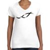 Women's Fine Jersey V-Neck Tee Thumbnail