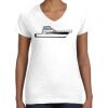 Women's Fine Jersey V-Neck Tee Thumbnail